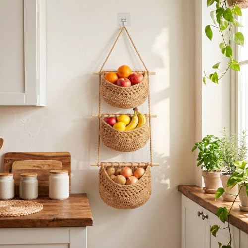 Klmnop 3-Tier Hanging Fruit Basket - Image 4