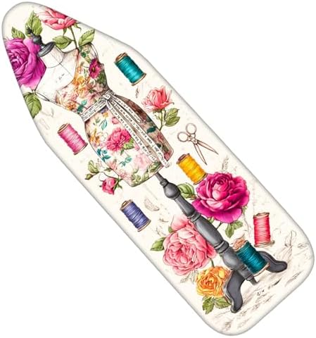Nuxovilar Floral Mannequin Ironing Board Cover 15x54 Polyester by Nuxovilar