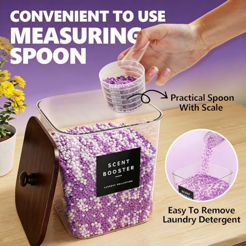 3+1 Pack Brown Laundry Pods Container, Large Detergent Powder Storage - Image 3