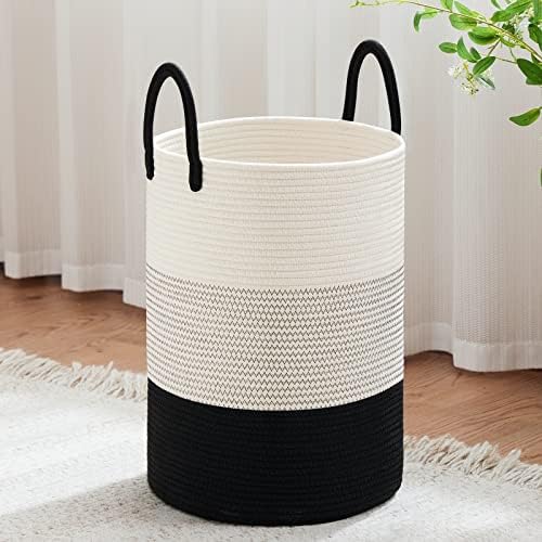 VIPOSCO 58L Tall Woven Laundry Basket Hamper by VIPOSCO