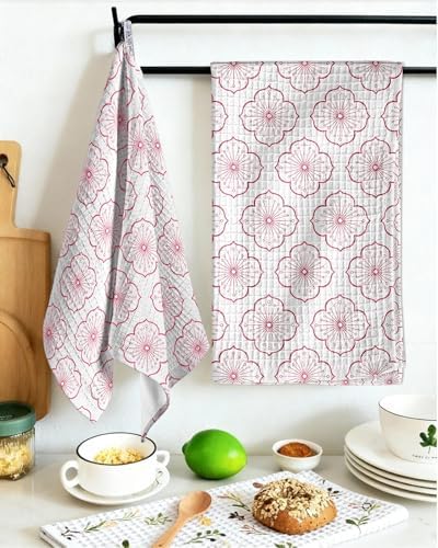 Miss Adola 370GSM Cotton Waffle Kitchen Towels - Image 5