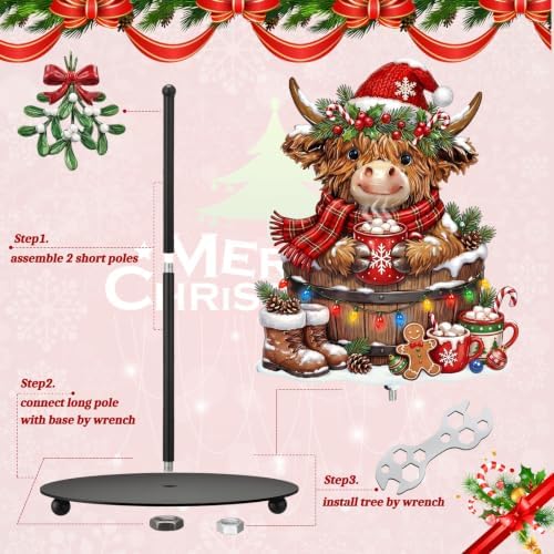 Chunful Highland Cow Christmas Paper Towel Holder - Image 5