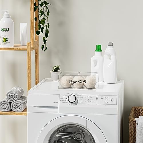 Acrylic Dryer Ball Holder Dispenser Container, Laundry Room Organization - Image 5