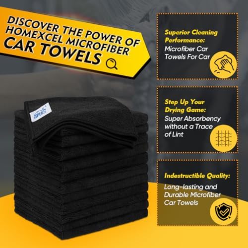 HOMEXCEL 600 Packs Microfiber Cleaning Cloth, 11.5 x 11.5 inch Microfiber Towels - Image 2