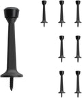 HOME MASTER HARDWARE 3" Heavy Duty Solid Door Stop, 8 Pack, Matte Black | Wall by HOME+MASTER+HARDWARE