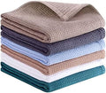 QUILTINA Dish Towels Set, 100% Cotton Waffle Weave Kitchen Towels 6 Pack by Quiltina