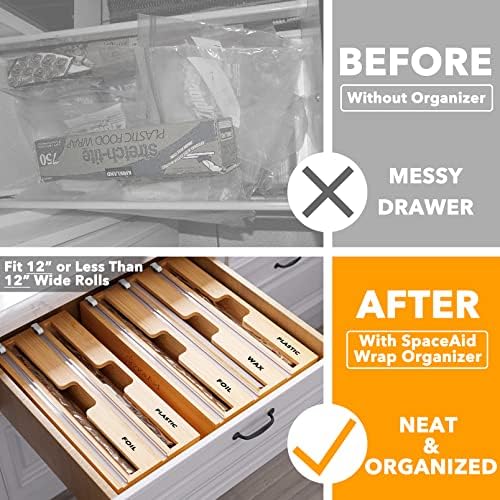 SpaceAid WrapNeat 2 in 1 Wrap Organizer - Image 2