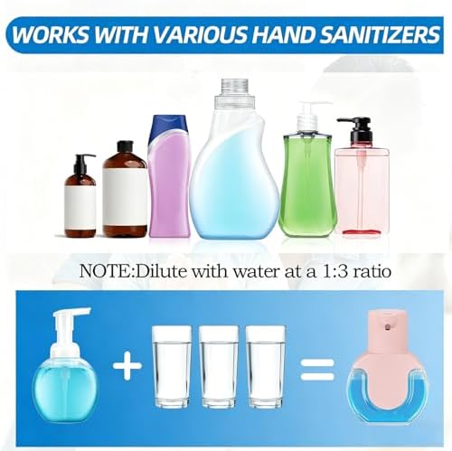 2Pack Automatic Soap Dispenser Touchless, Rechargeable Foaming Soap Dispenser - Image 3