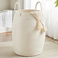 Extra Large Laundry Hamper Basket 105L Woven Blanket Basket by Fionasmagic