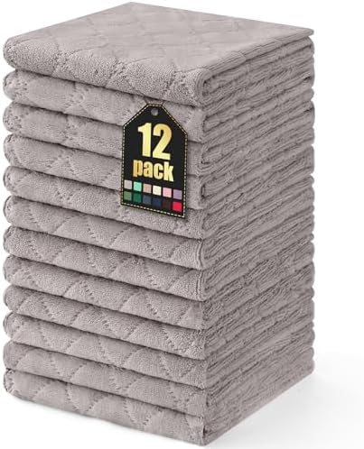 Homaxy 12 Pack Super Soft Absorbent Dish Towels by Homaxy