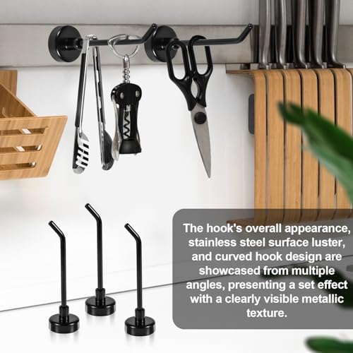 Gosknor 8pcs Large Magnetic Hooks, 2.2lb 7.1cm/2.8in Long - Image 3