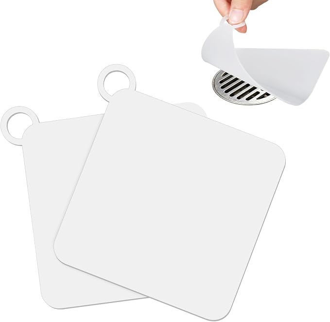 Drain Covers to Keep Bugs Out 2 Pieces Silicone Shower Drain Cover Square by Unknown