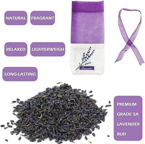 Lavender Sachets Bag for Drawers and Closets，Perfect for Cars, Gym Bags or - Image 2