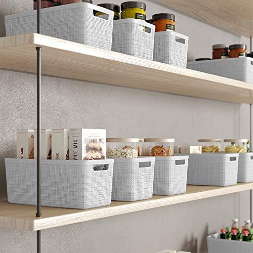 Curver Set of 8 Slim 6.8L Jute Decorative Plastic Organization and Storage - Image 5