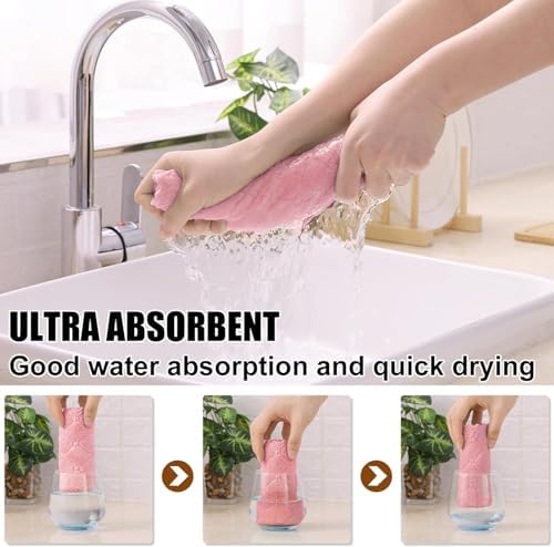 Homaxy 12 Pack Super Soft & Absorbent Dish Cloths - Image 3