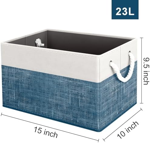 Fab totes Storage Bins 2-Pack, Foldable Storage Baskets - Image 2