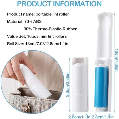 16PCS Mini Lint Roller, Reusable Lint Roller - Image 2