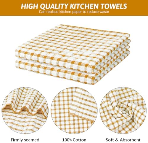 Nialnant 8 Pcs Kitchen Dish Rags, 100% Cotton Kitchen Towels - Image 3