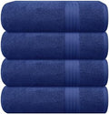 GLAMBURG Premium Cotton 4 Pack Bath Towel Set by GLAMBURG
