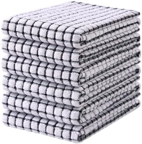 Mordimy Premium Cotton Kitchen Towels 16"x 25", 6 Pack by Mordimy