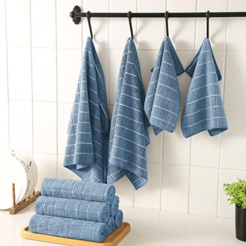 Puomue Microfiber Kitchen Towels and Dishcloths Set, 26 x 18 Inch and 12 x 12 - Image 6