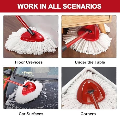 16 Pack Mop Heads Replacements for O-Ceda Easy Wrin Spin System, Microfiber - Image 5