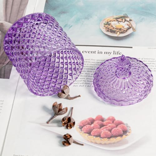 2 Pack Glass Qtip Holder, Apothecary Jars - Image 2