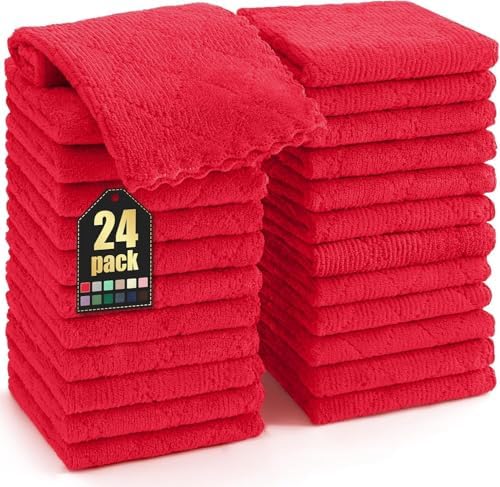 Homaxy 24 Pack Super Soft Absorbent Dish Cloths by Homaxy