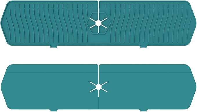 2 Pack Kitchen Faucet Sink Splash Guard, Sink Draining Pad Behind Faucet - Image 8