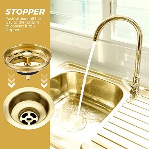 Retisee 2 Pcs Kitchen Sink Stopper Strainer Stainless Steel Drain Strainers - Image 5