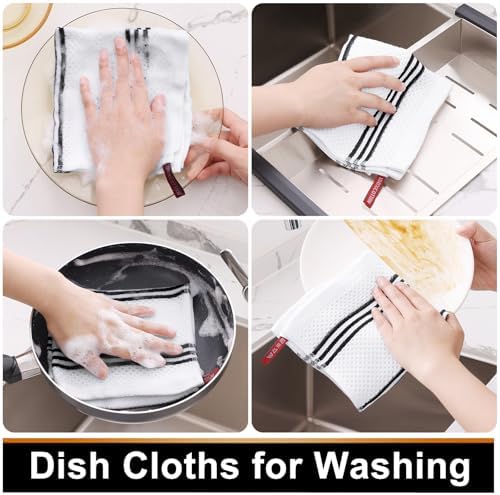 Mordimy Cotton Weave Dish Cloths, 6 Pack - Image 4