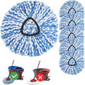 6 Pack Spin Mop Head Replacements by Kimmkco