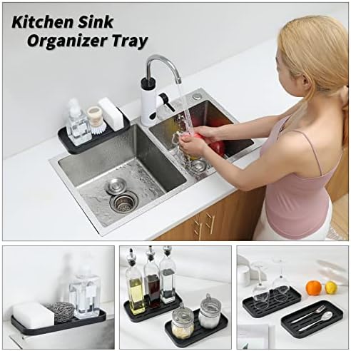 MicoYang Silicone Kitchen Sink Organizer Tray - Image 3
