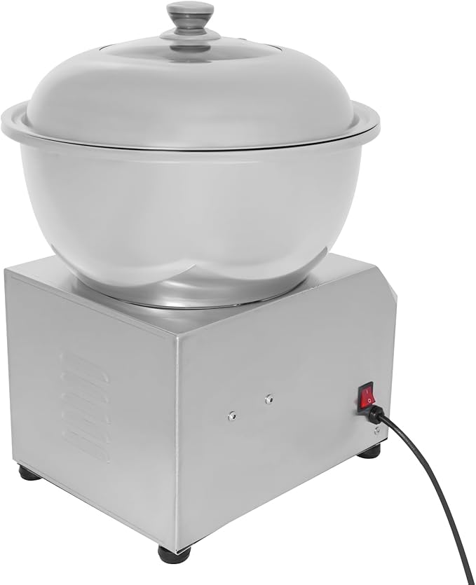 Commercial Dough Mixer, 1500W Large Capacity Dough Maker with Timer and Dual Rotation, Heavy Duty Dough Kneader with 17.6 lbs Stainless Steel Bowl for Home Bakery, Restaurant, Noodle & Bread Making