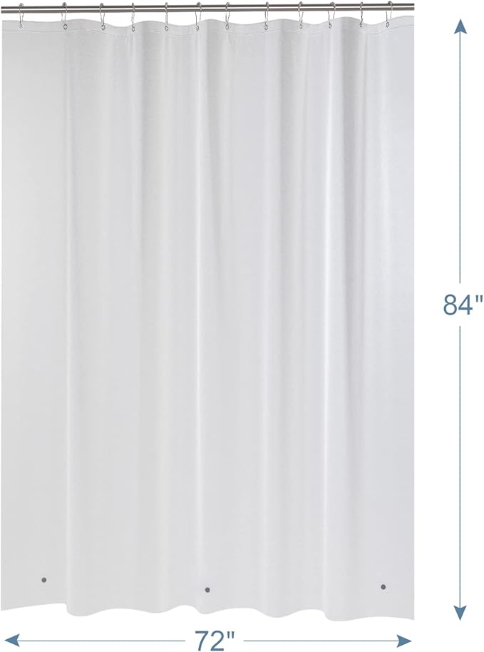 AmazerBath Extra Long Shower Curtain Liner, Plastic Shower Liner 84 Inches Long - Image 6