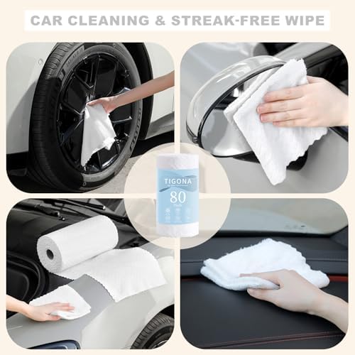 80 Pack Microfiber Cleaning Cloth Roll Reusable Paper Towels 12"x12" Tear Away - Image 6