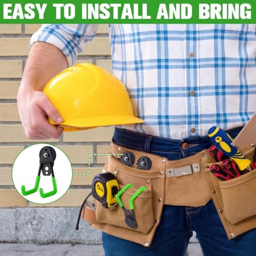 Landhoow 18 Pcs Large Magnetic Hooks Heavy Duty Garage Magnet Hooks Strong - Image 6