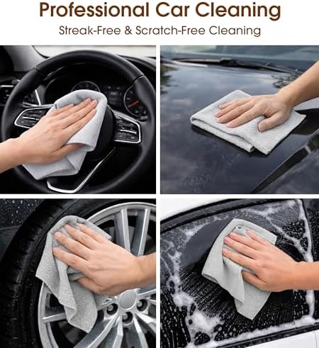 Microfiber Cleaning Cloth Roll, 100 Pack 12 x 12 Inch Tear Away Reusable Paper - Image 2