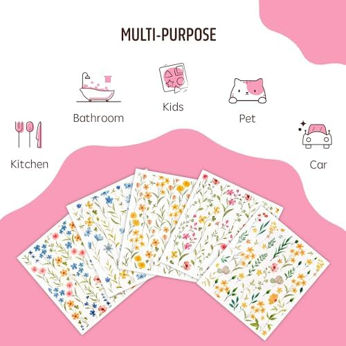 Swedish Dishcloths for Kitchen, 5 Pack Flowers Reusable Paper Towels Washable - Image 7