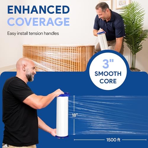 International Plastics Co. 80 Gauge 18'' Stretch Wrap - Image 4