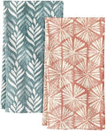 Miss Adola 2 Pack 150GSM Flour Sack Kitchen Towels, Botanical Flower by MissAdola