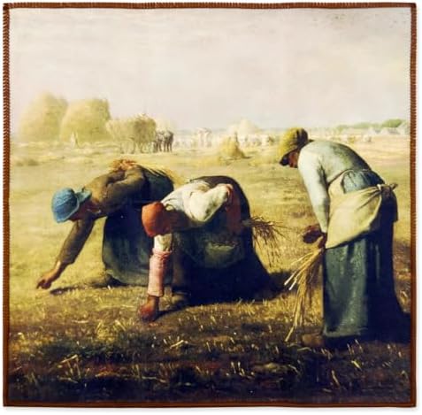 Large Microfiber Cleaning Cloths – Classic Art “Gleaners” Design, Premium Lens - Image 3