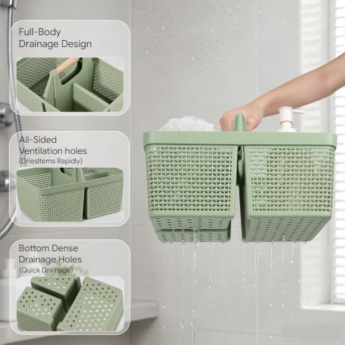 UUJOLY Portable Plastic Shower Caddy Basket - Image 3