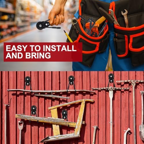 Landhoow 22 Pcs Large Magnetic Hooks Heavy Duty Garage Magnet Hooks Strong - Image 5