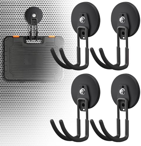 4Pack Large Strong Magnetic Hooks by Laowu