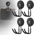 4Pack Large Strong Magnetic Hooks by Laowu