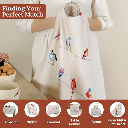 Maison d' Hermine Kitchen Towels Set of 2 Reusable 100% Cotton 27.50"x20" - Image 4