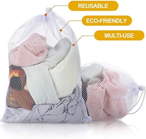 TecUnite 10 Pack Mesh Drawstring Bags - Image 6