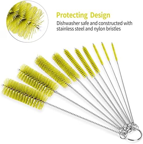 CiaraQ Bottle Cleaning Brushes, 8 Inch Nylon Tube Brush Set - Image 4