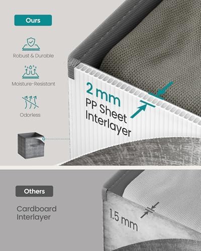 SONGMICS Storage Cubes, 11-Inch Foldable Closet Organizers - Image 3